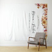 Stand zum Thema Blumenmuster im Hintergrund Foto Wandteppich (Beispiel (Horizontal))