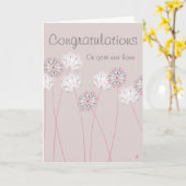 Standard-12x18 & Umschlag - Herzlichen Glückwunsch Karte (Gelbe Blume)