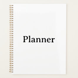 Standard 21,59 cm x 27,94 cm Hardcover, Gold Spira Planer