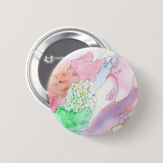 Standard 2 1/4" runder Knopf mit Entwurf Button (Vorne & Hinten)