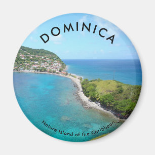 Standard, 2 ¼ Zoll-runder Magnet - DOMINICA