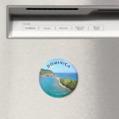 Standard, 2¼ Zoll Rundmagnet - DOMINICA Magnet (In Situ (Geschirrspüler))