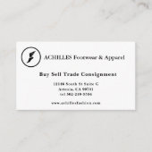Standard, 3.5" x 2.0" Business Card Begleitkarte (Vorderseite)