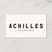 Standard, 3.5" x 2.0" Business Card Telefonnummerkarte (Rückseite)