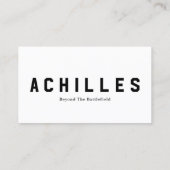 Standard, 3.5" x 2.0" Business Card Telefonnummerkarte (Rückseite)