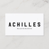 Standard, 3.5" x 2.0" Business Card Telefonnummerkarte (Rückseite)