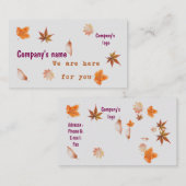 Standard, 3,5" x 2,0" Herbstausgabe Visitenkarte (Vorne/Hinten)