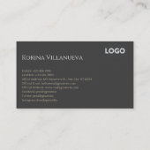 Standard, 3,5 Zoll x 2,0" Visitenkarte (Rückseite)