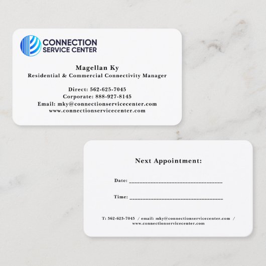 Standard, 3,5 Zoll x 2,0" Visitenkarte (Vorne/Hinten)