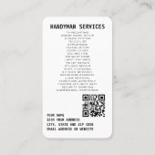 Standard, 3,5 Zoll x 2,0" Visitenkarte (Rückseite)