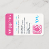 Standard, 3,5 Zoll x 2,0" Visitenkarte (Rückseite)