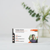 Standard, 3,5 Zoll x 2,0" Visitenkarte (Stehend Vorderseite)