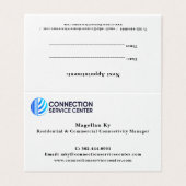 Standard, 3,5 Zoll x 2,0" Visitenkarte (Außenseite Aufgefaltet)