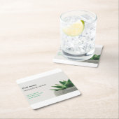 Standard, 3,5 Zoll x 2,0" Visitenkarte Rechteckiger Pappuntersetzer (Vor Ort)