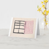Standard, 5" x 7" falte leere Karte (Gelbe Blume)