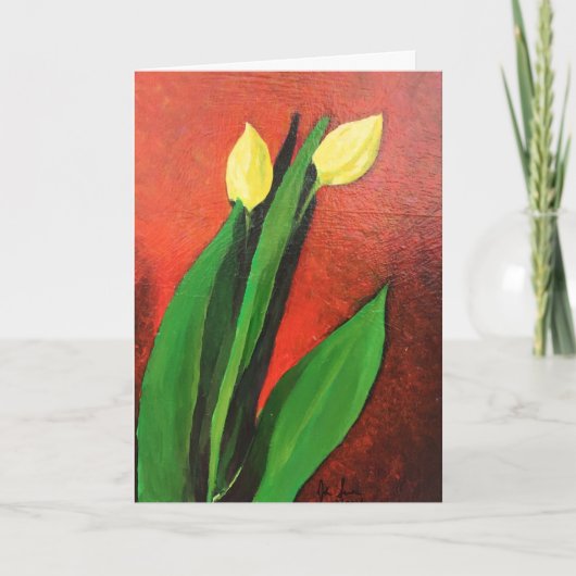 Standard, 5" x 7" geklappte Grußkarte BLANK Karte (Vorderseite)