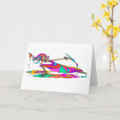 Standard, 5" x 7" geklappte Grußkarte Karte (Gelbe Blume)