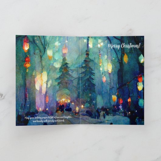 Standard, 5" x 7" geklappte Grußkarte Karte (Innenseite)