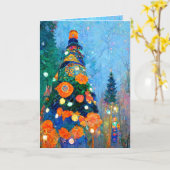 Standard, 5" x 7" geklappte Grußkarte Karte (Gelbe Blume)