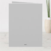 Standard, 5" x 7" geklappte Grußkarte Mermaid Karte (Rückseite)