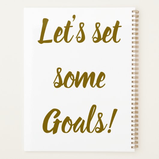 Standard (8,5" x 11"), Hardcover, Black Spiral Pl Planer (Rückseite)