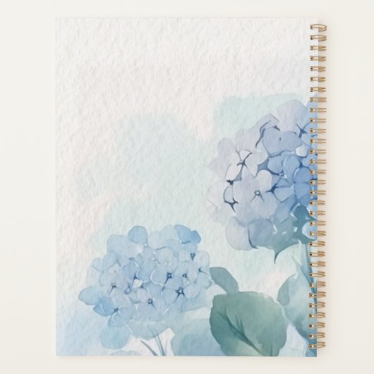 Standard (8,5" x 11"), Hardcover, Black Spiral Pl Planer (Rückseite)