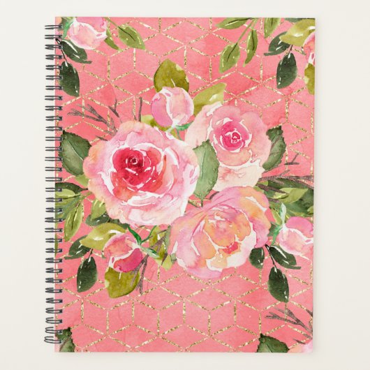 Standard (8,5" x 11"), Hartüberzug, Schwarzer Spir Planer (Vorderseite)