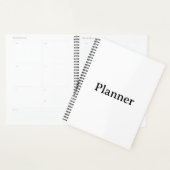 Standard 8,5" x 11" Softcover, schwarze Spirale  Planer (Anzeige)