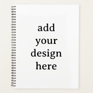 Standard 8,5" x 11" Softcover, schwarze Spirale  Planer