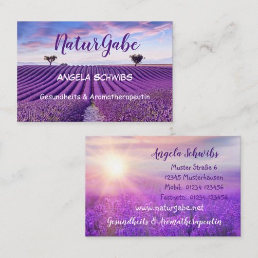 Standard, 8,5 x 5,5 cm Visitenkarte (Vorne/Hinten)