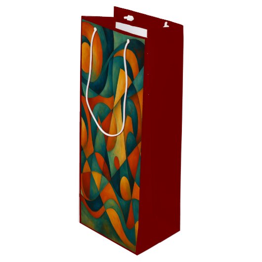 Standard Akkorde Geschenktüte Für Weinflaschen (Vorderseite Schrägansicht)