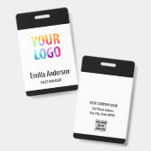 Standard-Barcode-Mitarbeiter für kundenspezifische Ausweis (Front & Back)