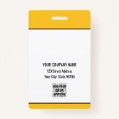 Standard-Barcode-Mitarbeiter für kundenspezifische Ausweis (Rückseite)