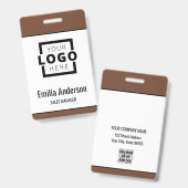 Standard-Barcode-Mitarbeiter für kundenspezifische Ausweis (Vorder- & Rückseite)