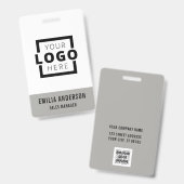 Standard-Barcode-Mitarbeiter für kundenspezifische Ausweis (Vorder- & Rückseite)