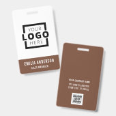 Standard-Barcode-Mitarbeiter für kundenspezifische Ausweis (Vorder- & Rückseite)