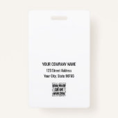 Standard-Barcode-Mitarbeiter für kundenspezifische Ausweis (Rückseite)