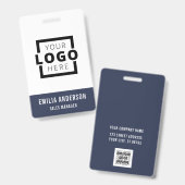 Standard-Barcode-Mitarbeiter für kundenspezifische Ausweis (Vorder- & Rückseite)