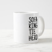 Standard-Becher - Sofa King Tie Herd Jumbo-Tasse (Vorderseite Rechts)