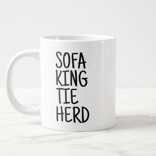 Standard-Becher - Sofa King Tie Herd Jumbo-Tasse (Links)