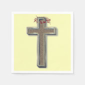 Standard Cocktail Paper Napkins Yellow Background Serviette (Vorderseite)