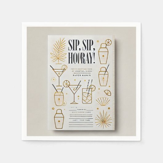 Standard-Cocktail-Servietten Serviette (Vorderseite)