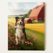 Standard Collie auf dem Bauernhof Planer (Rückseite)