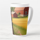 Standard-Collie in der Landwirtschaft Milchtasse (Rechte Ecke)