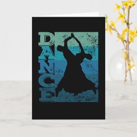 Standard Dance Dance Couple Quickstep Karte (Gelbe Blume)