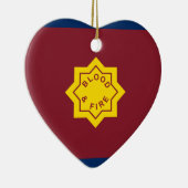 Standard der Heilsarmee, religiöse Flagge Keramik Ornament (Rechts)