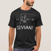 Standard Deviation Statistics Math Teacher Enginee T-Shirt (Vorderseite)