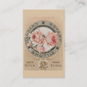 Standard-Drehschmuttelfeder Vintage Visitenkarte