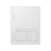 Standard Dressage Arena Template Wettbewerb Notizblock (Rotiert)