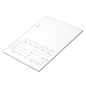 Standard Dressage Arena Template Wettbewerb Notizblock (angewinkelt)